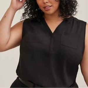 Torrid size 3 black Georgette’s tank